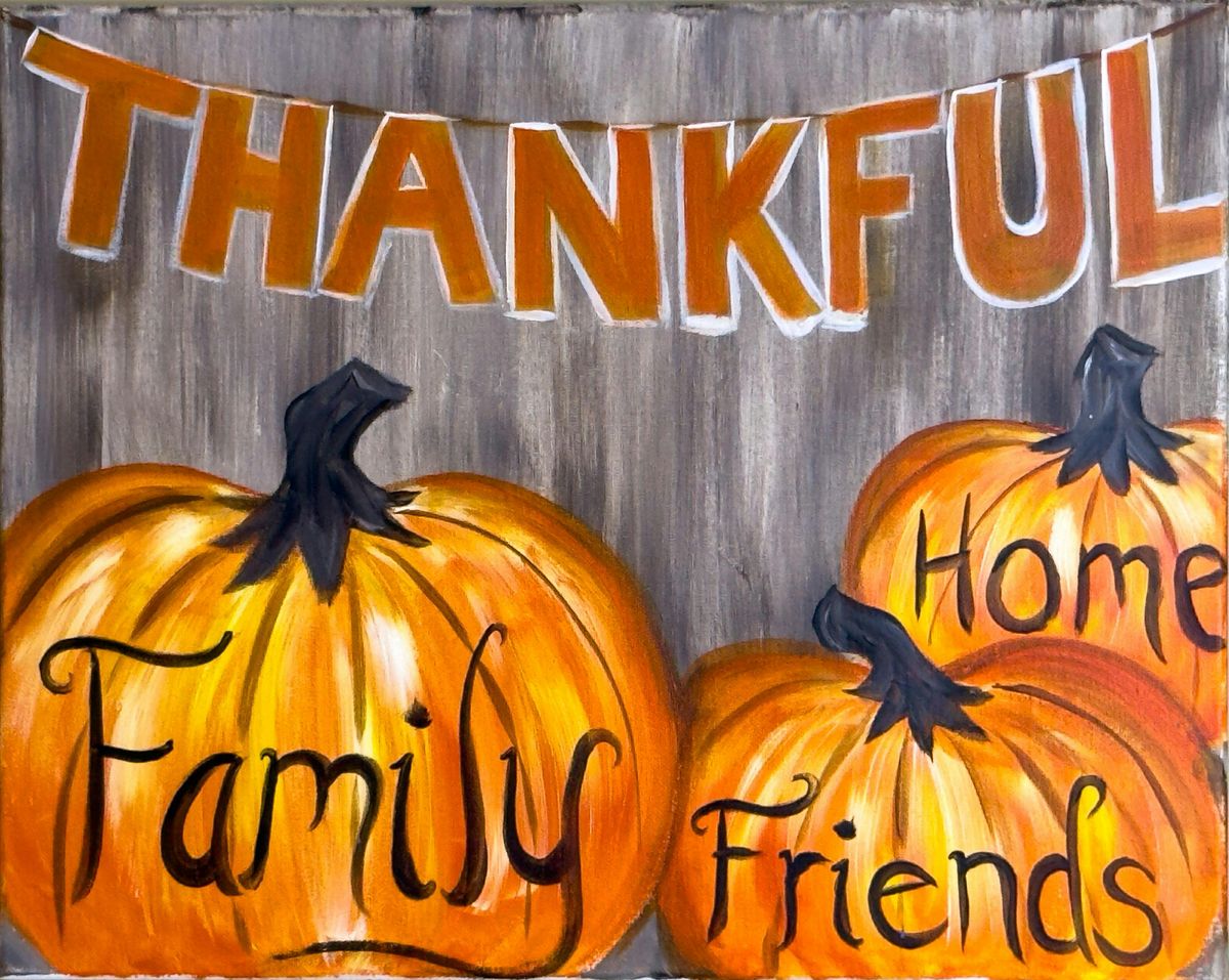 Toledo Paint & Sip Party \u2013 Thankful