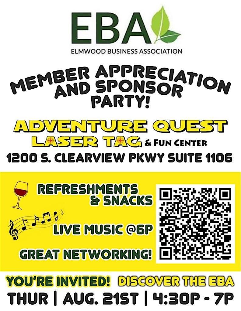 Member Appreciation Party! August 21st 4:30-7:00PM