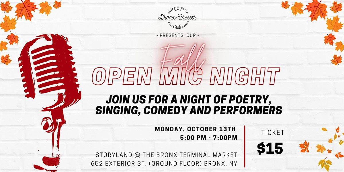 Fall Open Mic!