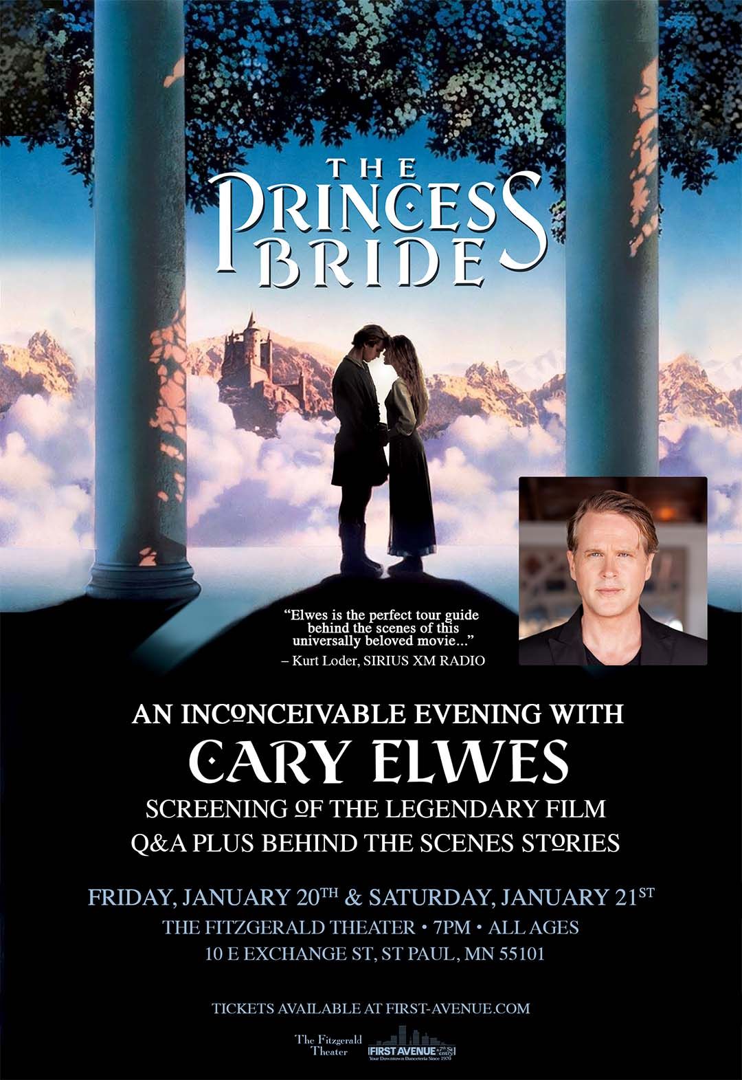 Paramount Princesses The Princess Bride - An Inconceivable Evening with Cary Elwes ...