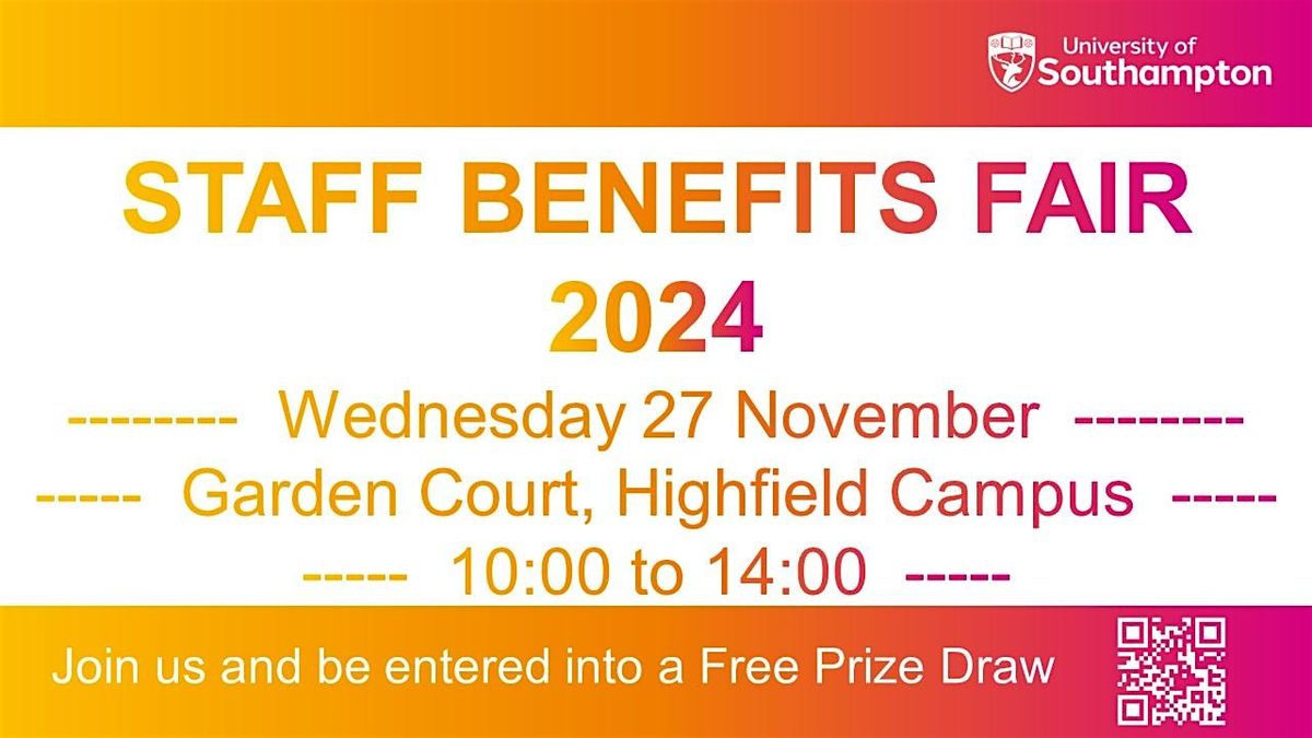 University of Southampton Staff Benefits Fair 2024