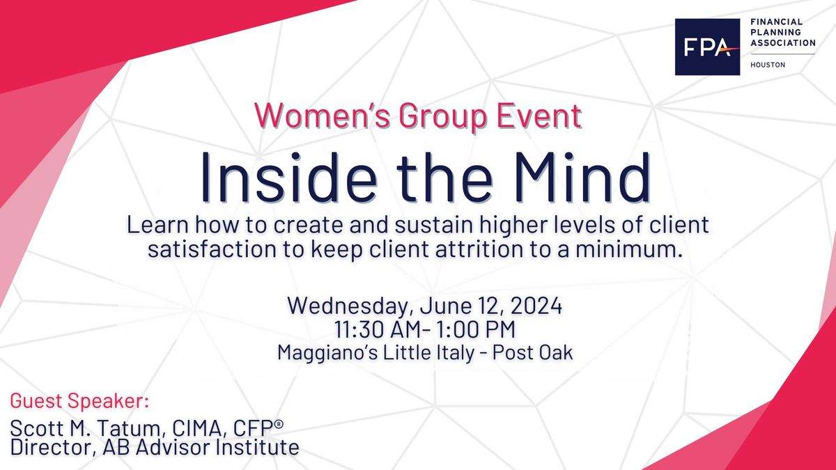 FPA Houston Women's Group Event "Inside the Mind"