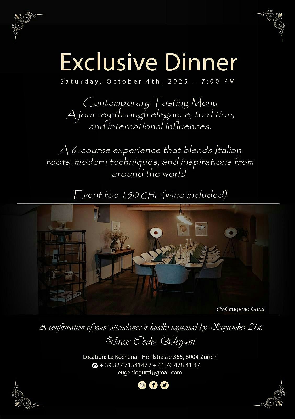 Exclusive Dinner