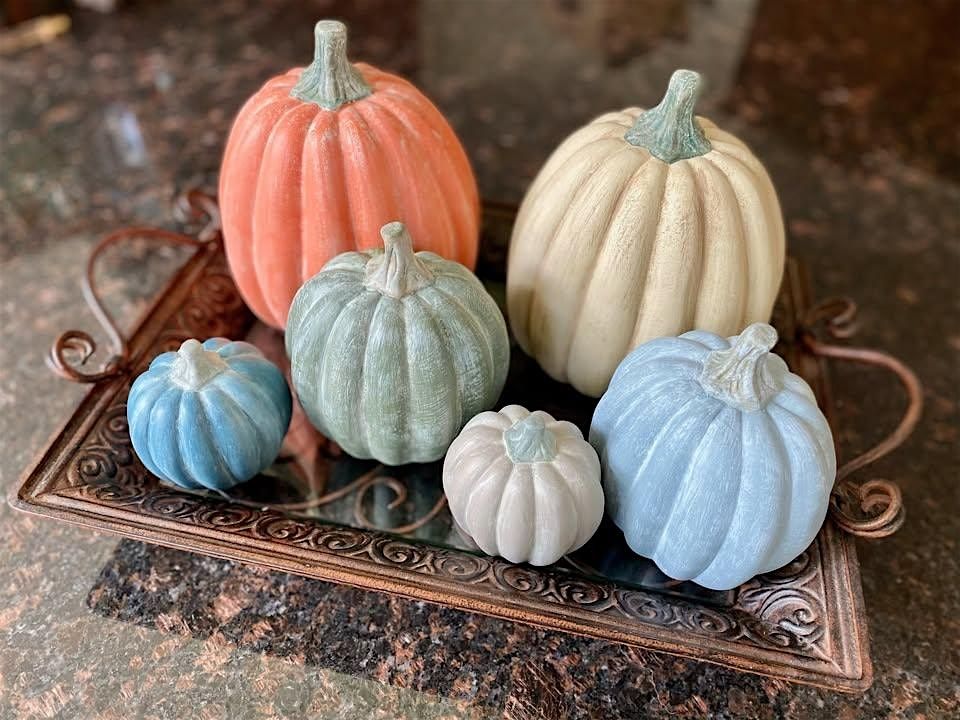 Ceramic Pumpkin Painting with Lori and Jo
