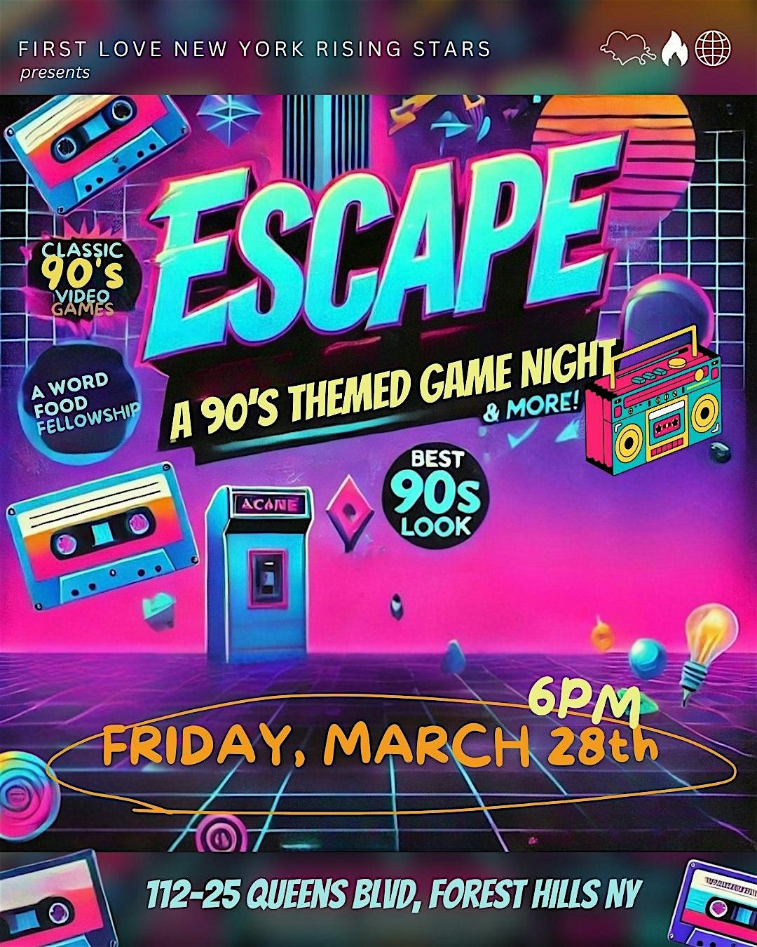 ESCAPE: a 90s themed game night