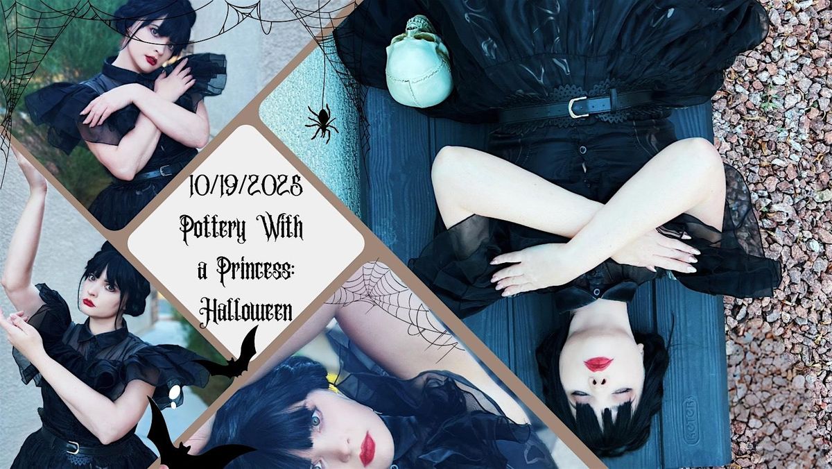 Pottery with at Princess at The Pottery Shop: Halloween Edition