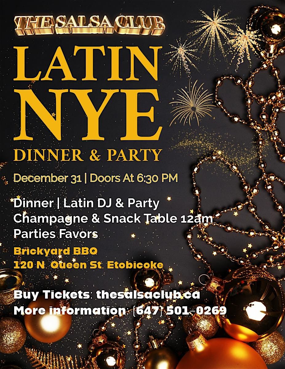 Latin New Years Dinner & Party in Toronto