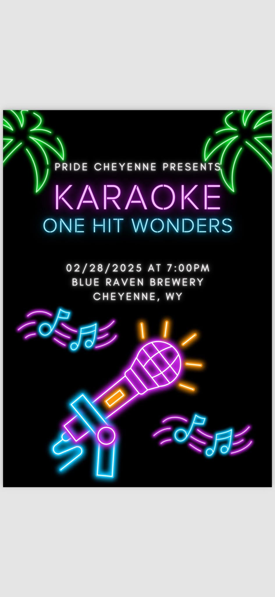 Pride Cheyenne Presents: One Hit Wonders Karaoke 