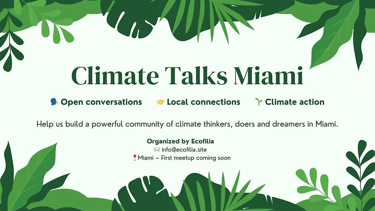 Climate Talks Miami