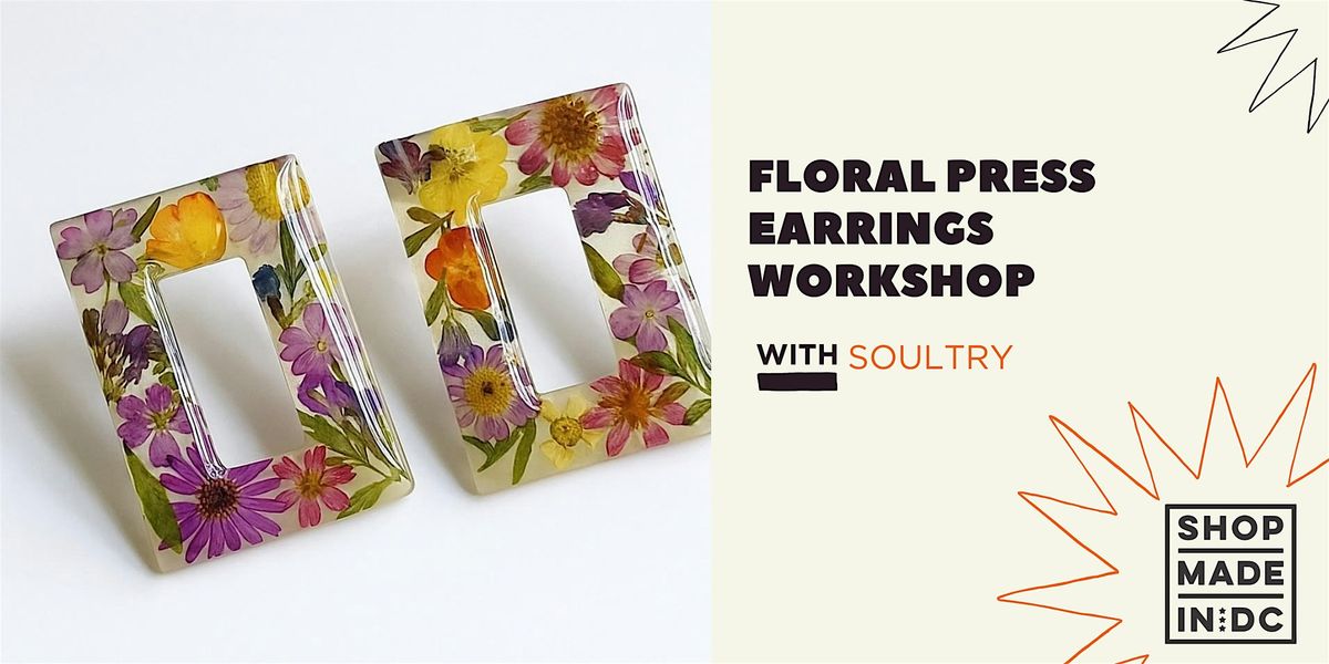 Floral Press Earrings w\/Soultry