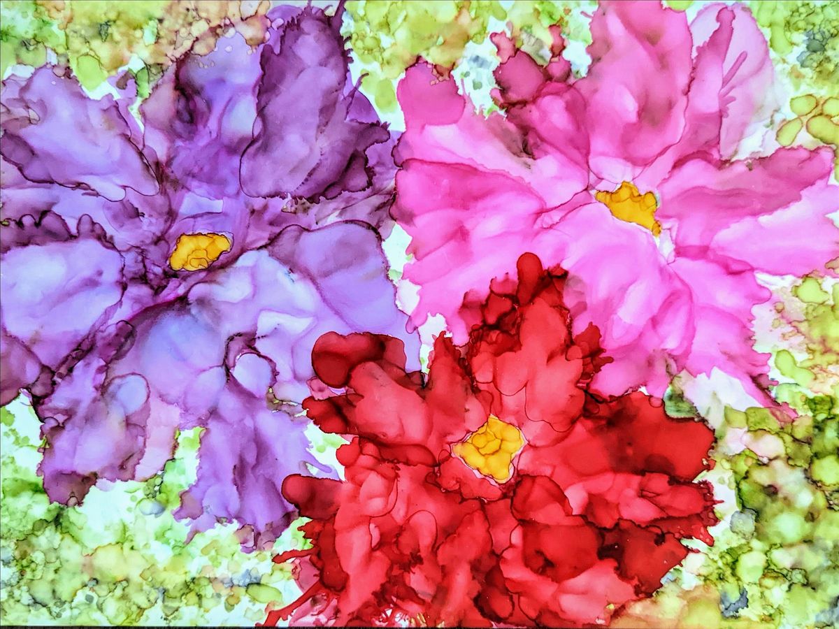 Introduction to Alcohol Ink - Floral Bouquets