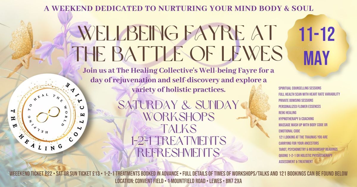 WELLBEING FAYRE attraction at Battle of Lewes