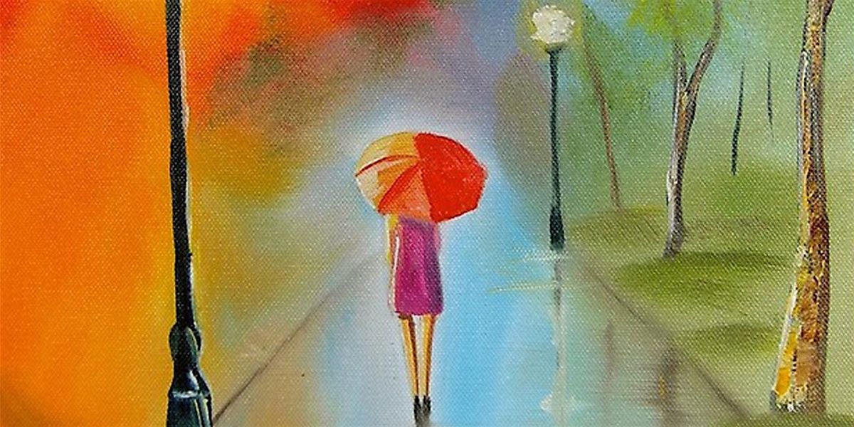 Paint Gordon Bruce's Red Umbrella, Liverpool