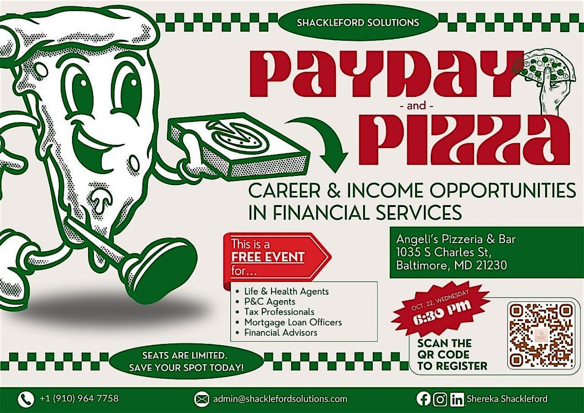 FREE - Paydays & Pizza: Licensed Professionals Networking Meetup