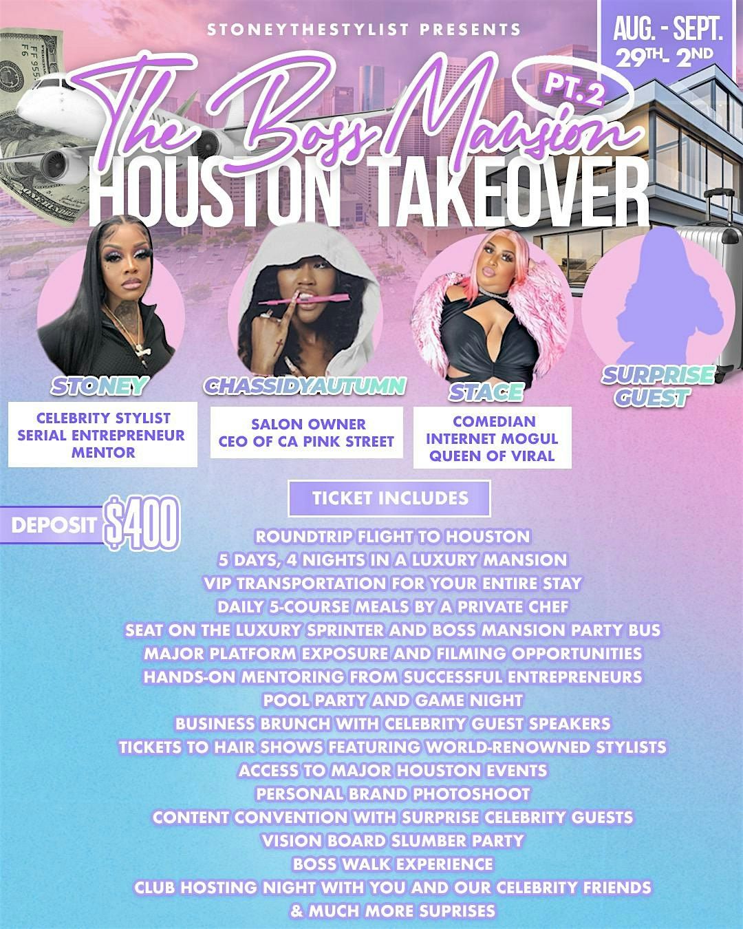 THE BOSS MANSION PT 2 || HOUSTON TX TAKEOVER  <<3
