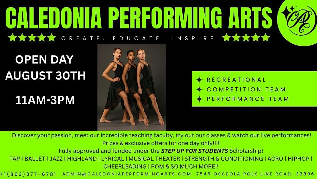 Caledonia Performing Arts Open Day