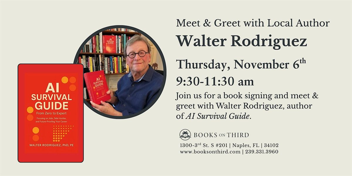 Meet & Greet with Walter Rodriguez- Local Author Spotlight
