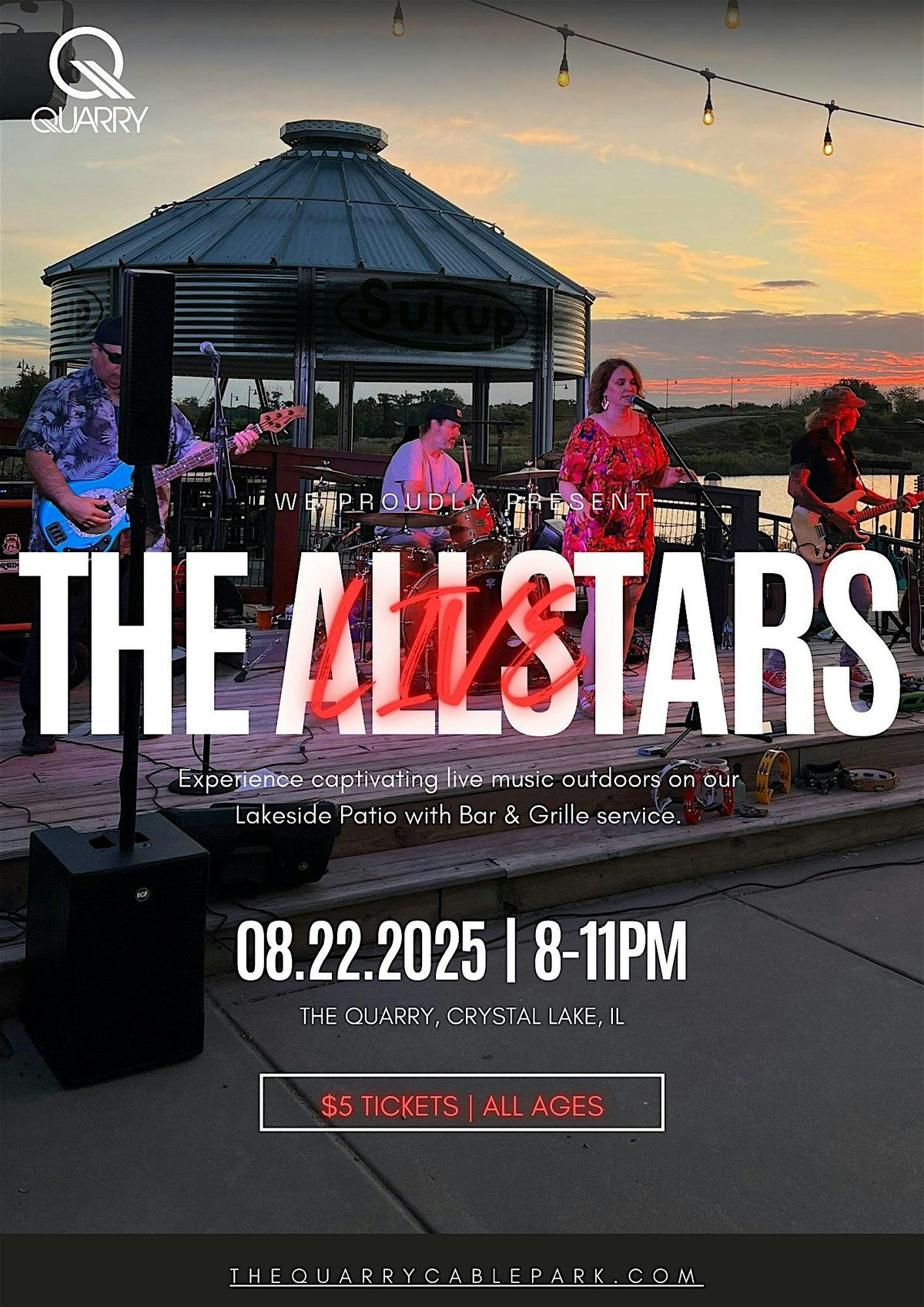 The Allstars Live at Quarry Lakeside Patio