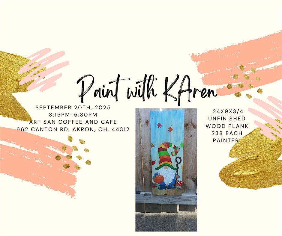 It's Fall Gnome! Painting with Karen