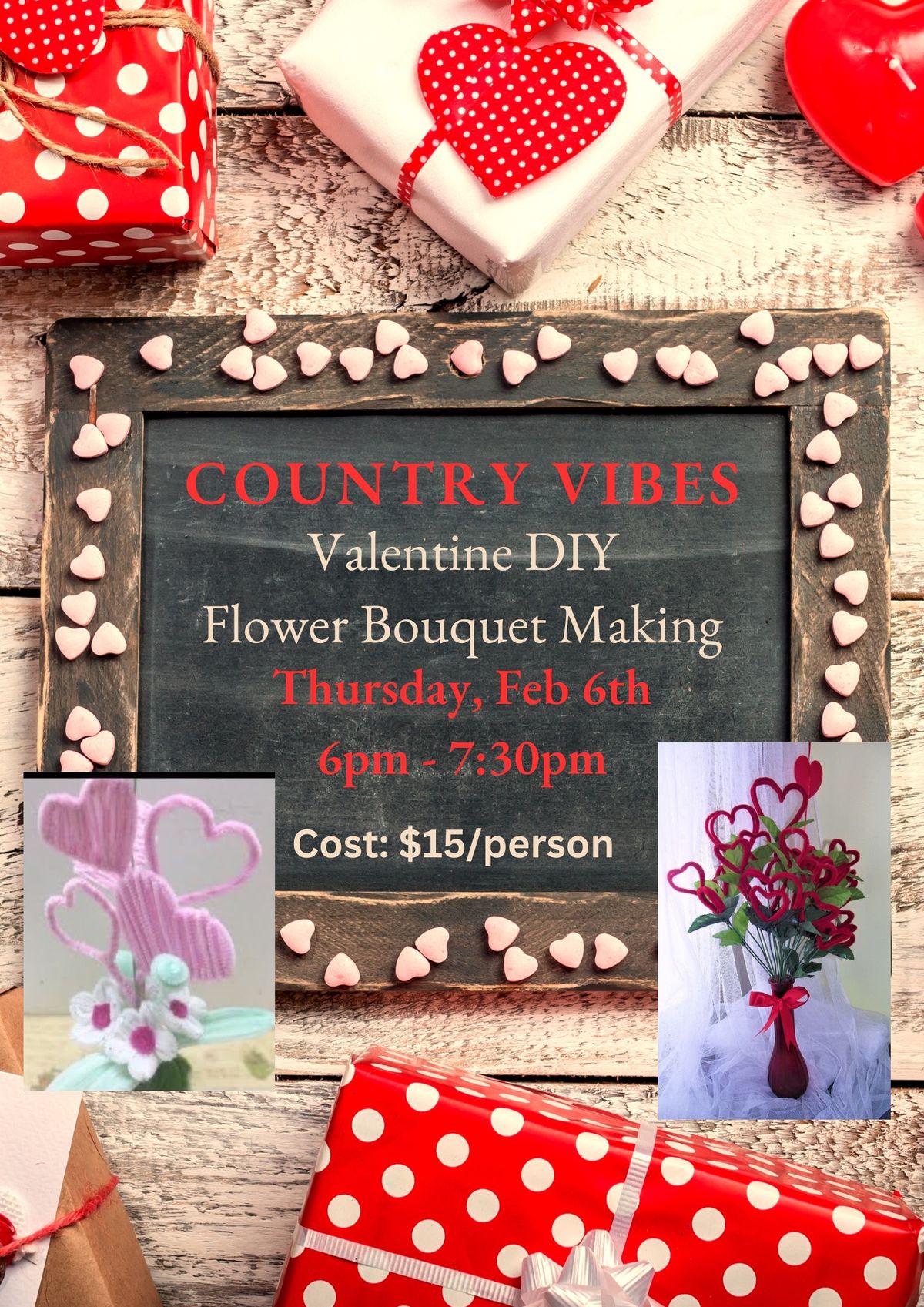 Valentine DIY Flower Bouquet Making 