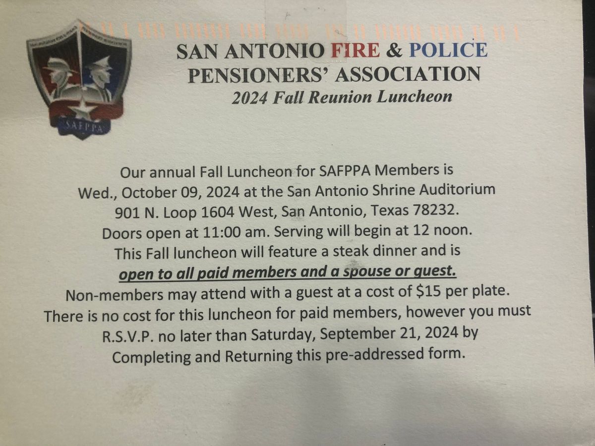 SAFPPA LUNCHEON