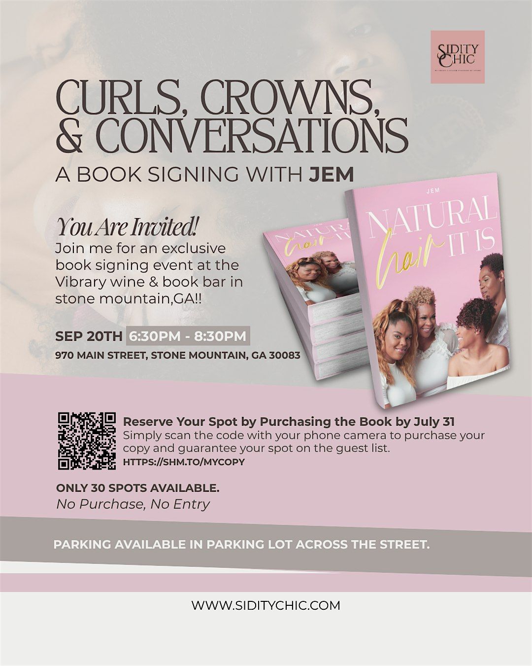 Curls & Conversation: An Evening with Jem