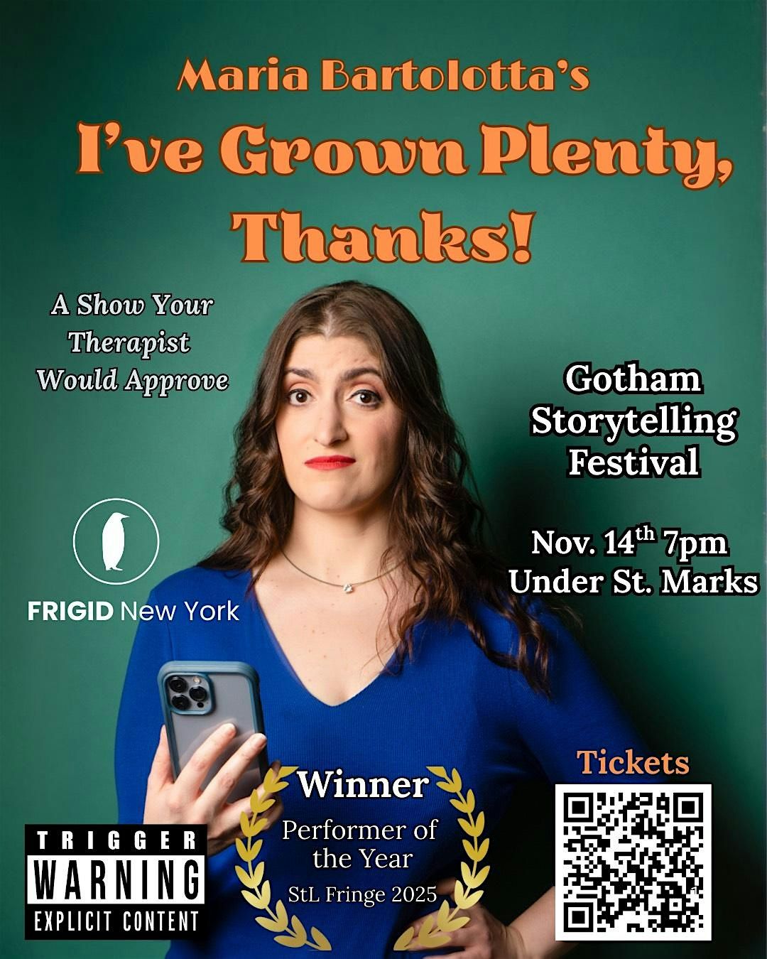 I've Grown Plenty, Thanks!