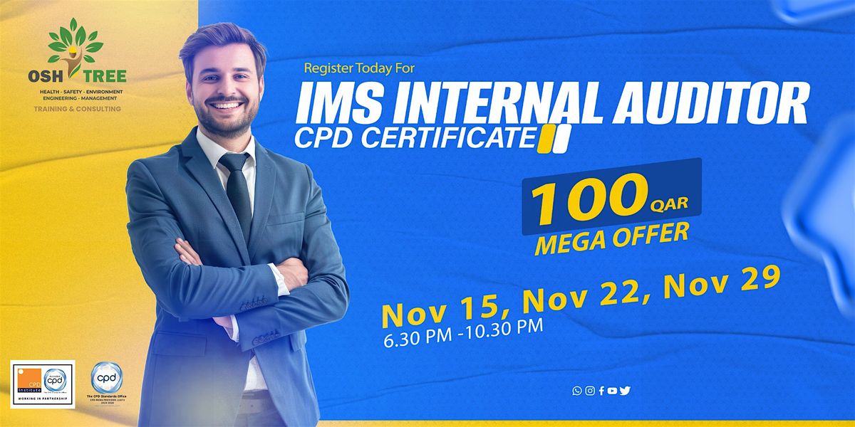 IMS INTERNAL AUDITOR - CPD CERTIFICATE