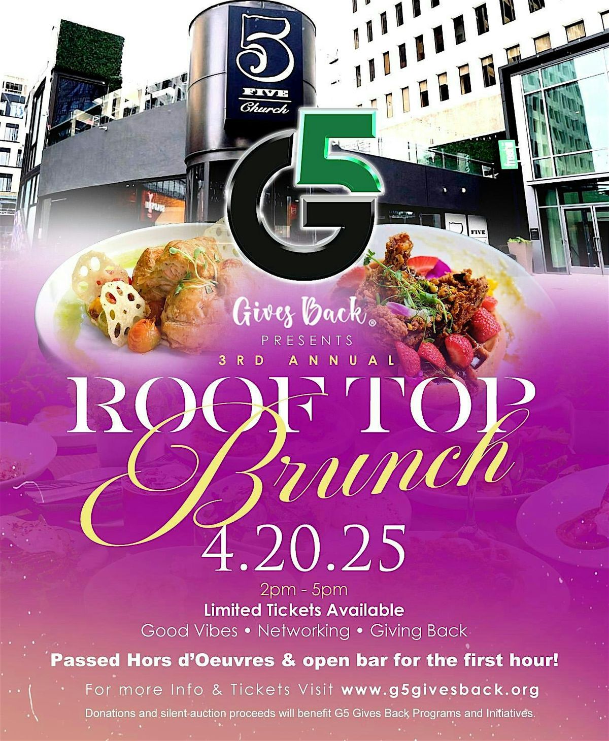 3rd Annual G5 Gives Back Rooftop Brunch