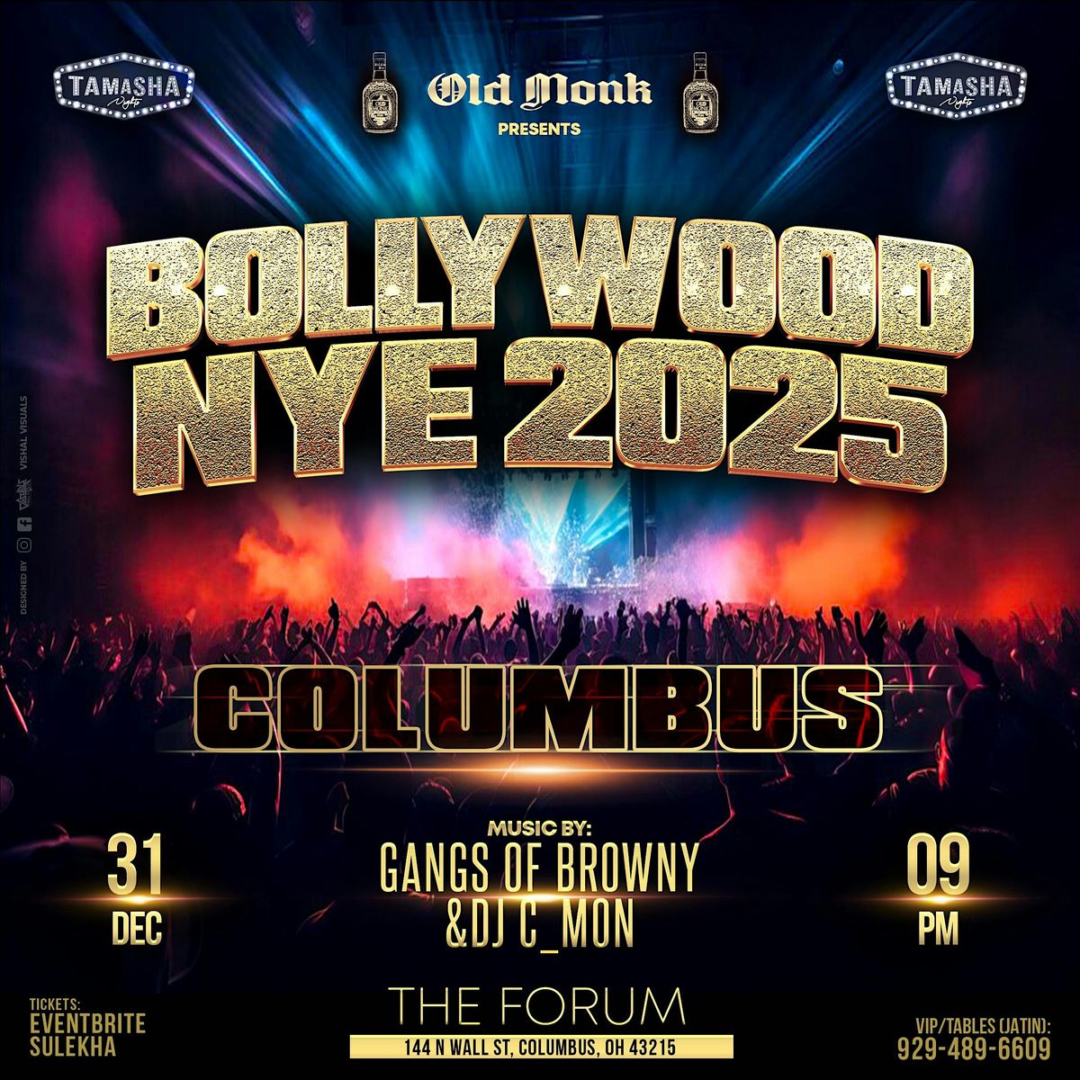 COLUMBUS  BOLLYWOOD NYE 2025 @THE FORUM