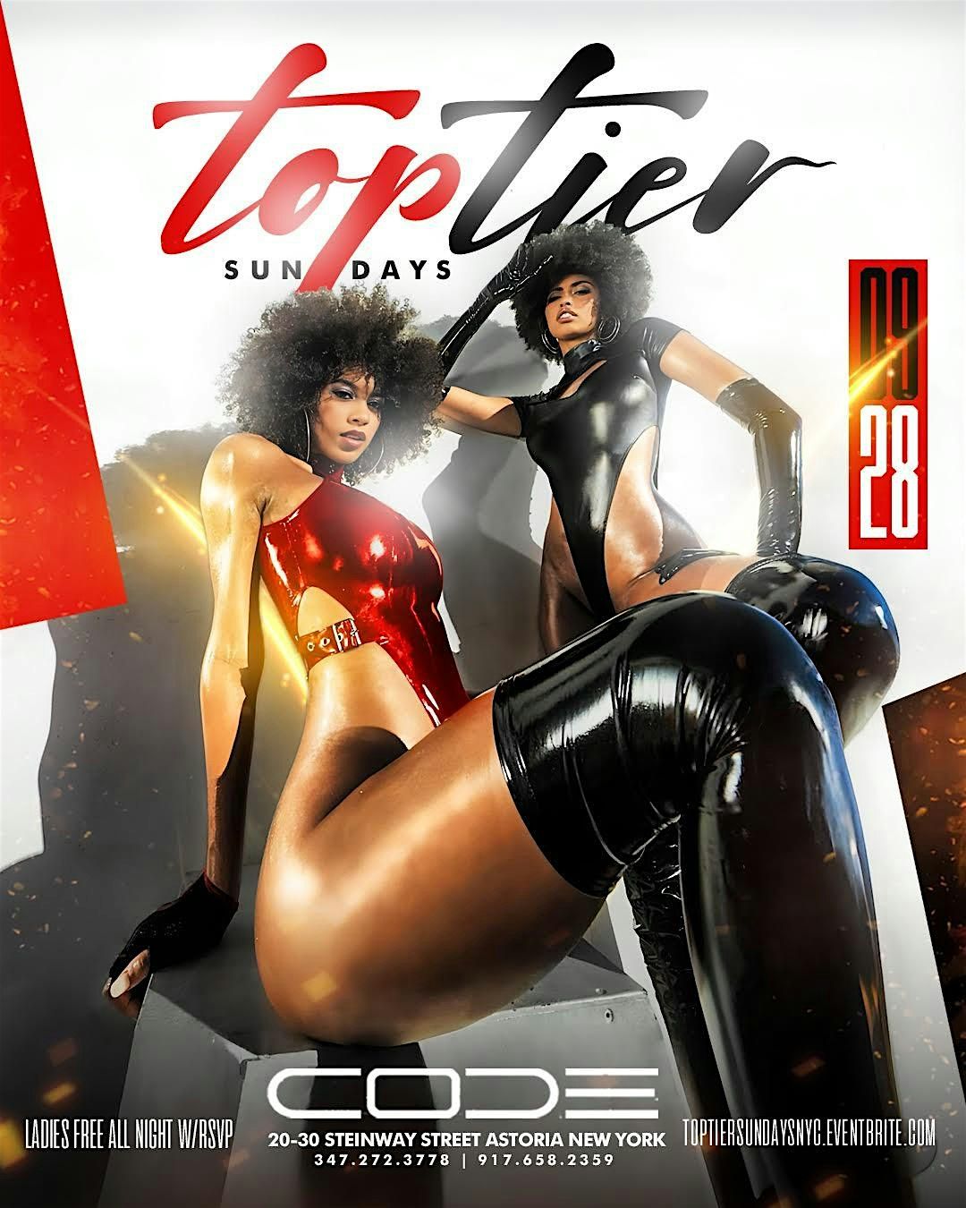 TOP TIER SUNDAYS AT CODE ASTORIA (LADIES FREE B4 12AM )