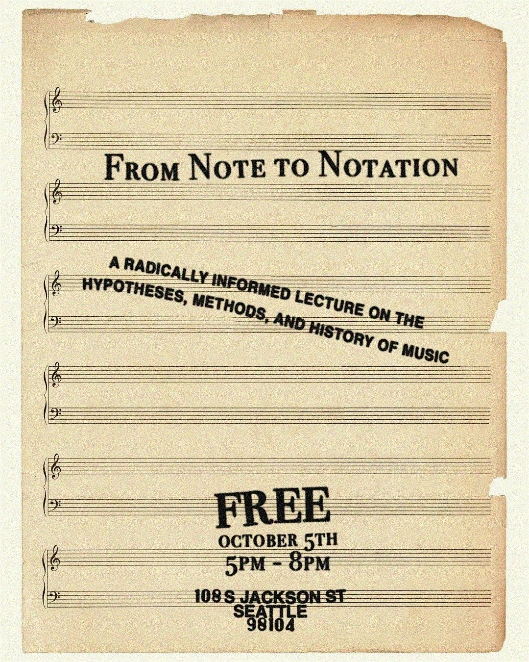 Music Theory: From Note to Notation