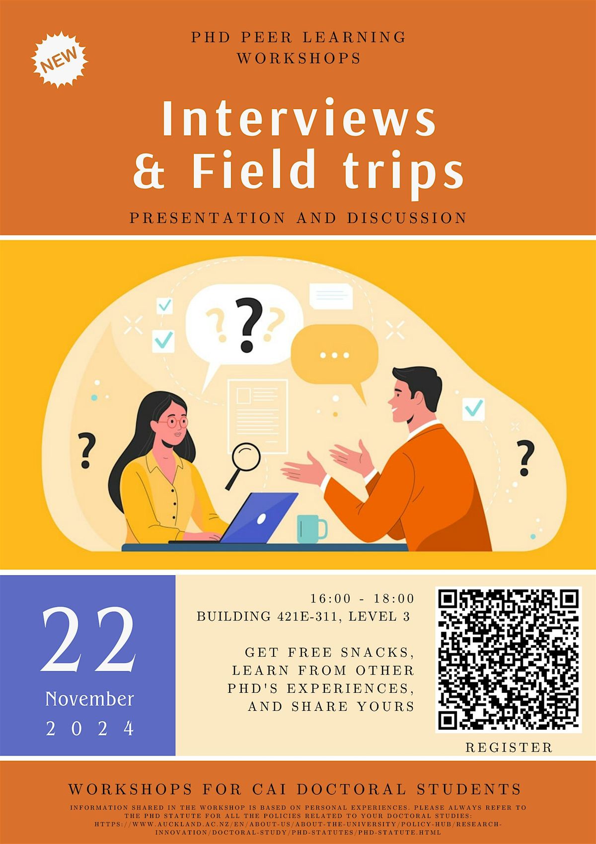 PhD peer learning workshop - Interviews and Field trips