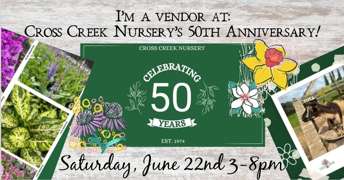 Cross Creek's 50th Anniversary Vendor Event!