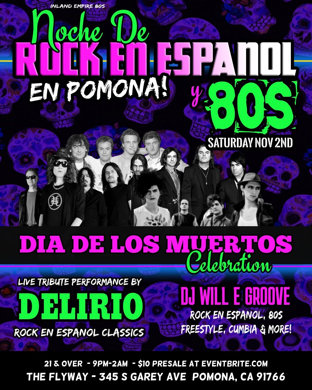 Noche De Rock y 80s @ The Flyway Pomona! 