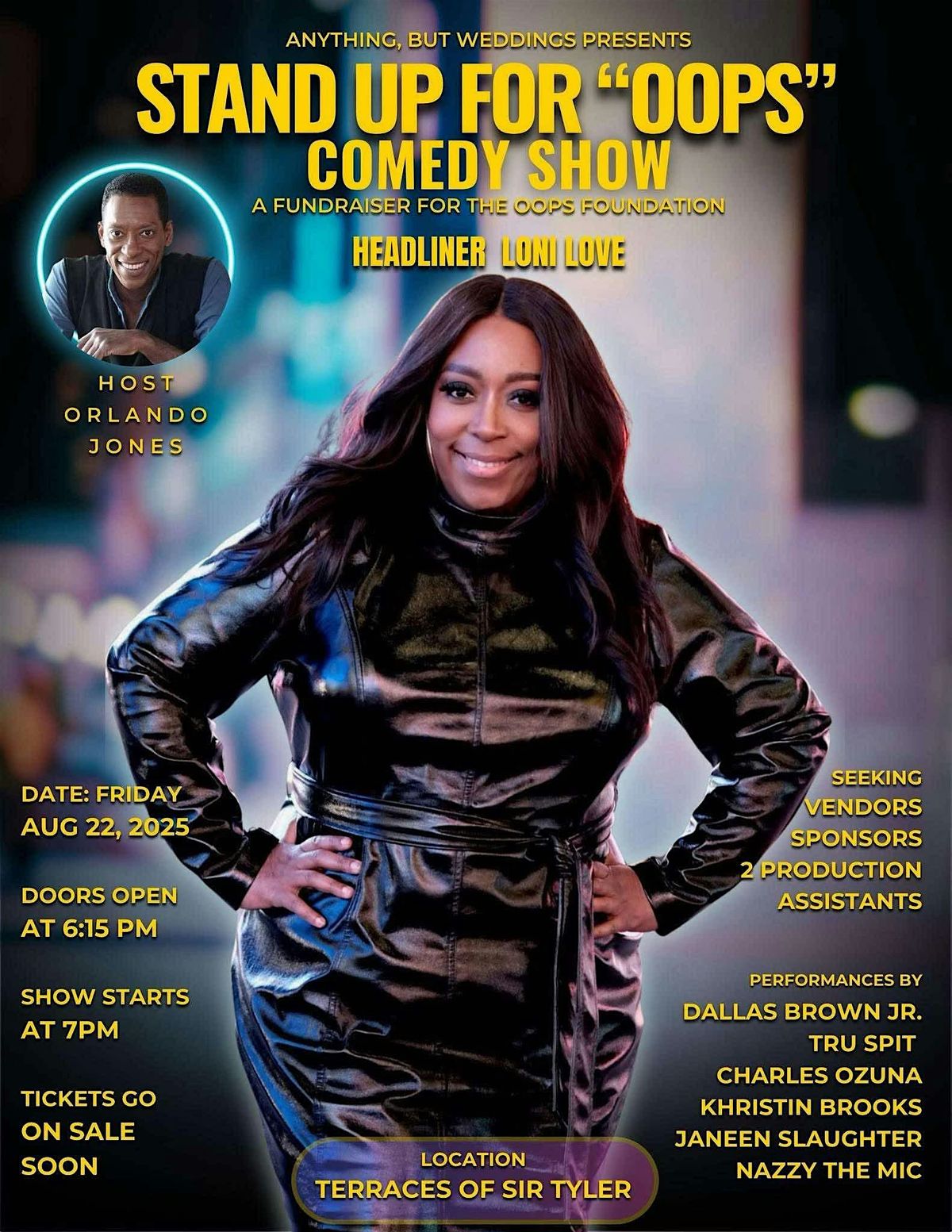 STAND UP for OOPS Comedy Show