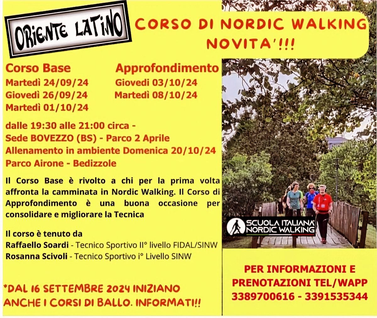 Corso di Nordic Walking