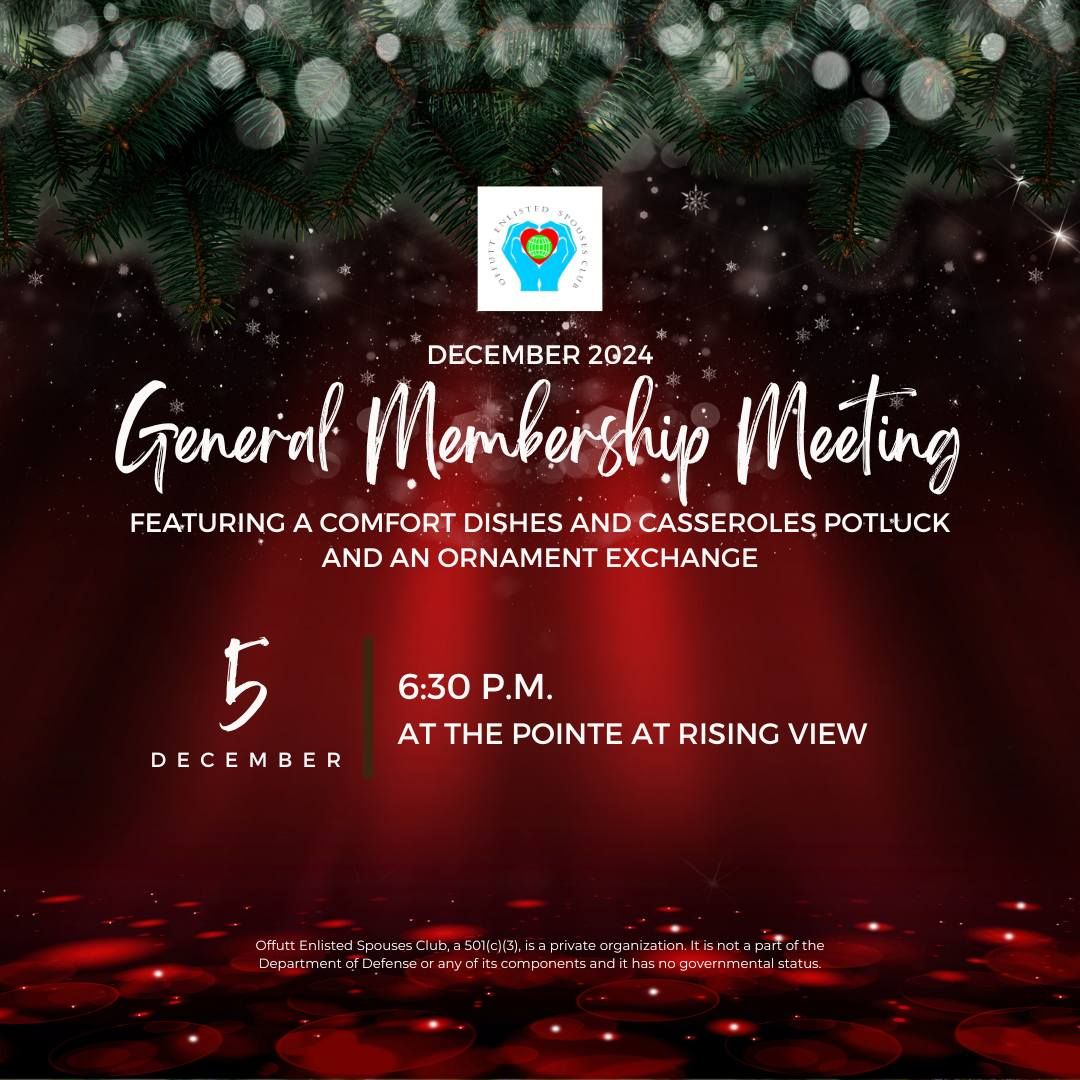 OESC December 2024 General Membership Meeting