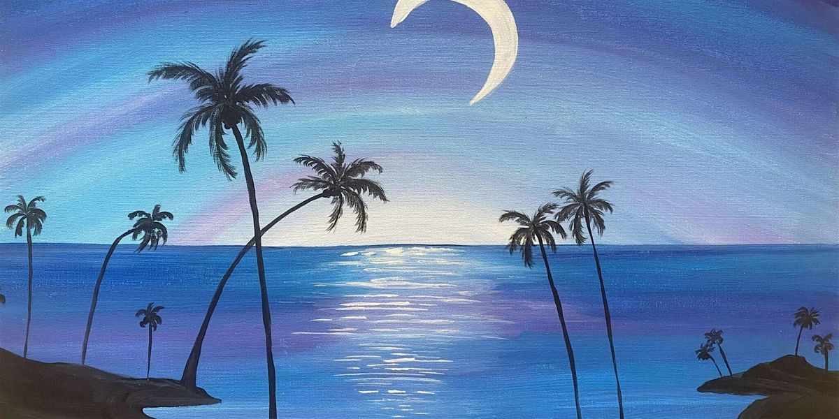 Ocean Moonlight - Paint and Sip by Classpop!\u2122