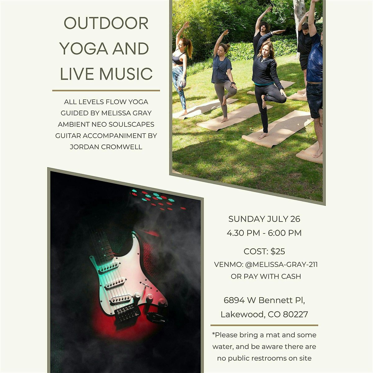 Outdoor Yoga and Live Music