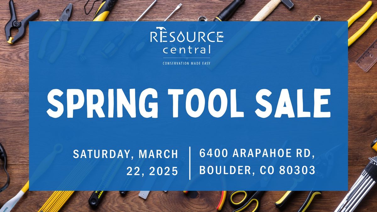 Spring Tool Sale - Resource Central 