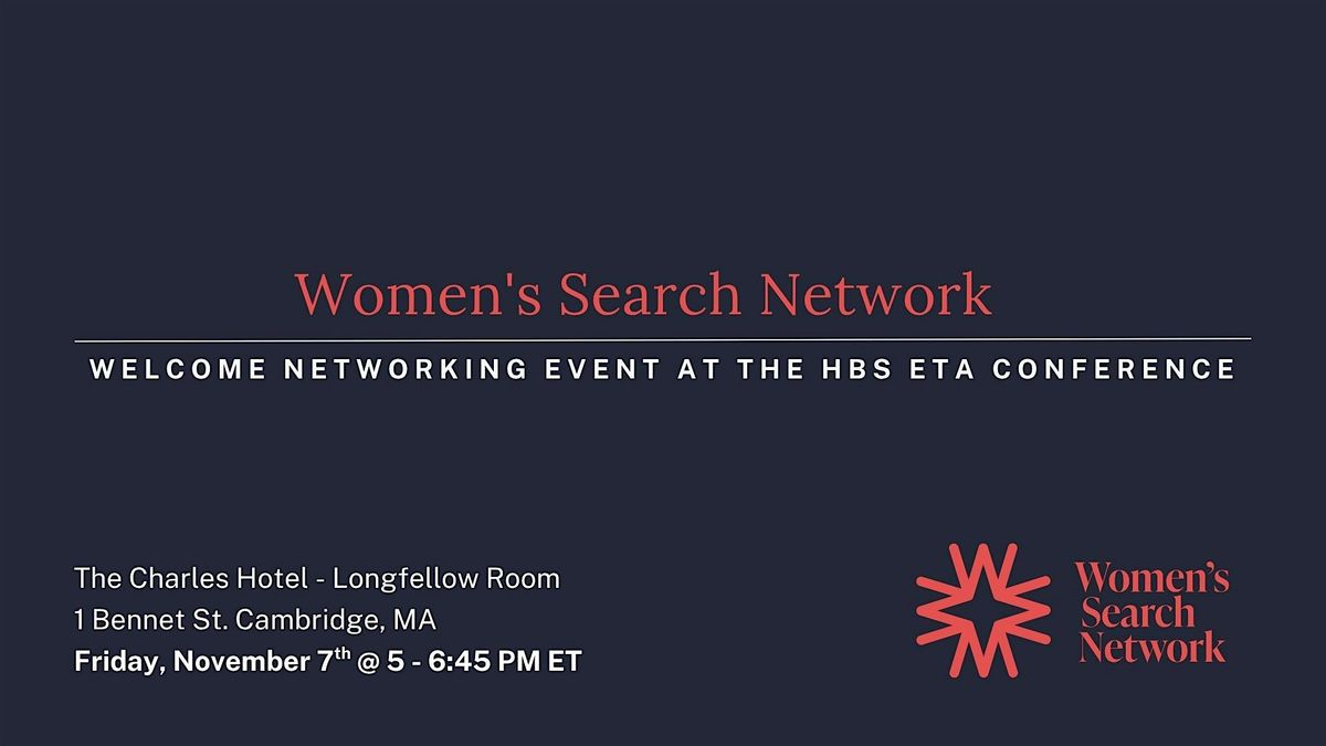 Women's Search Network Welcome Event
