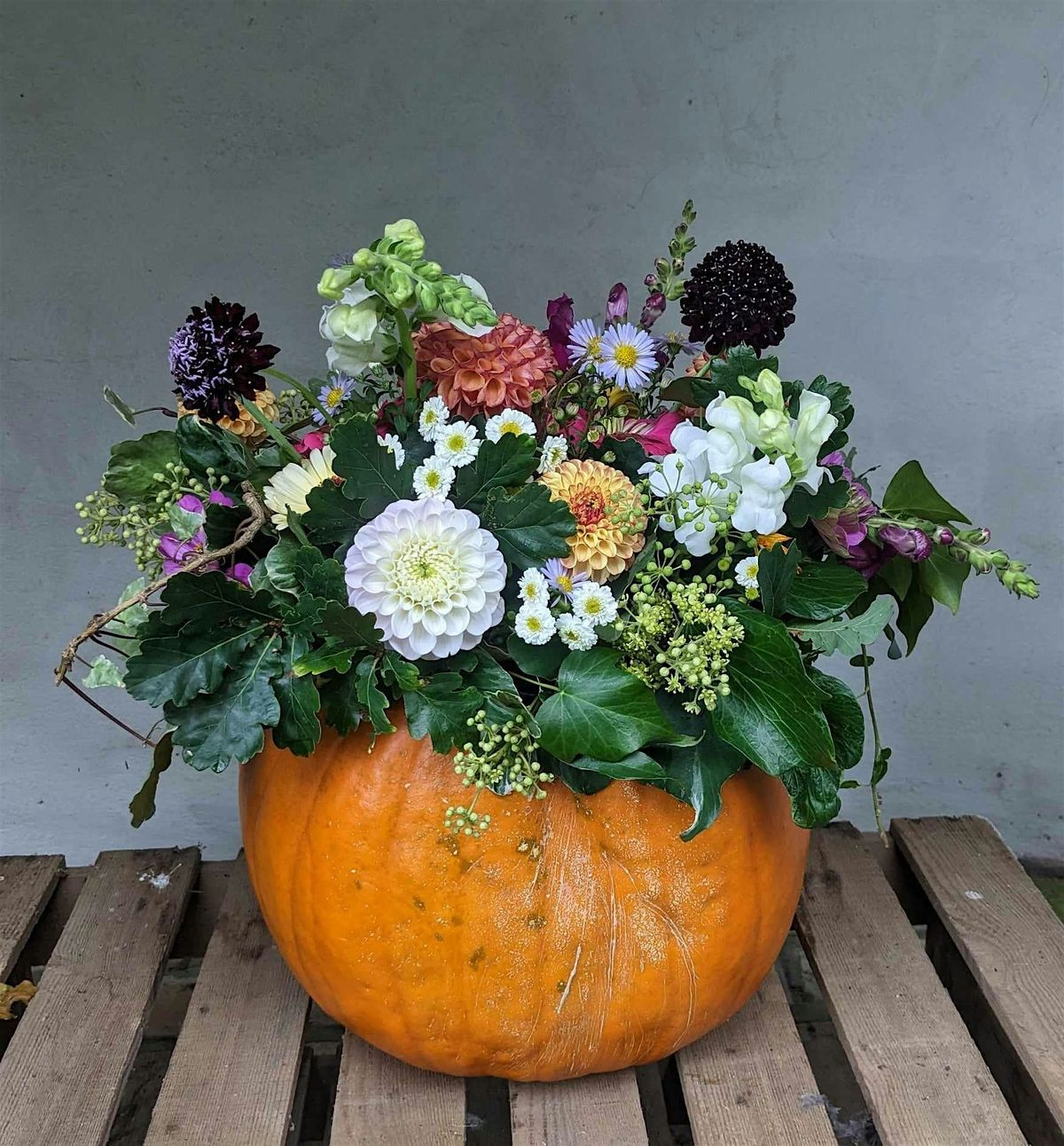 Floral Pumpkin Workshop for Halloween