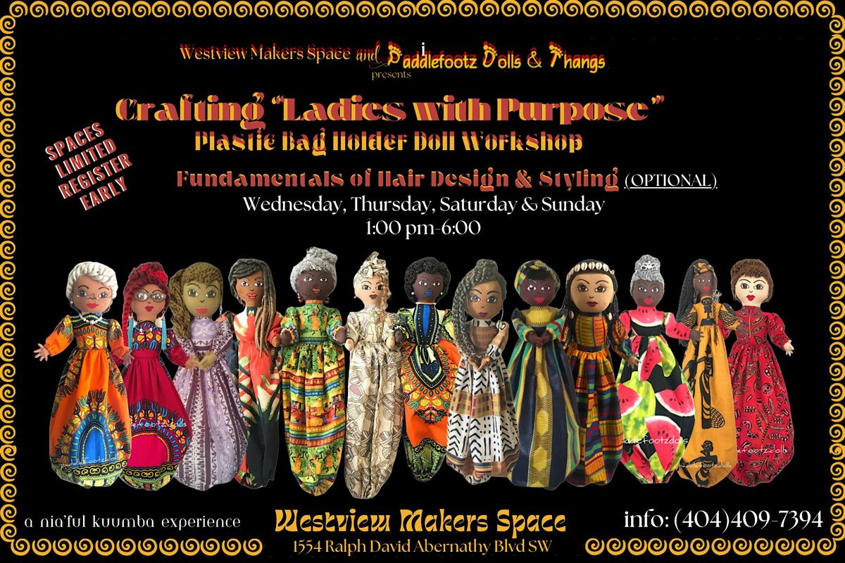 Crafting \u201cLadies with Purpose\u201d: The Plastic Bag Holder Doll Making