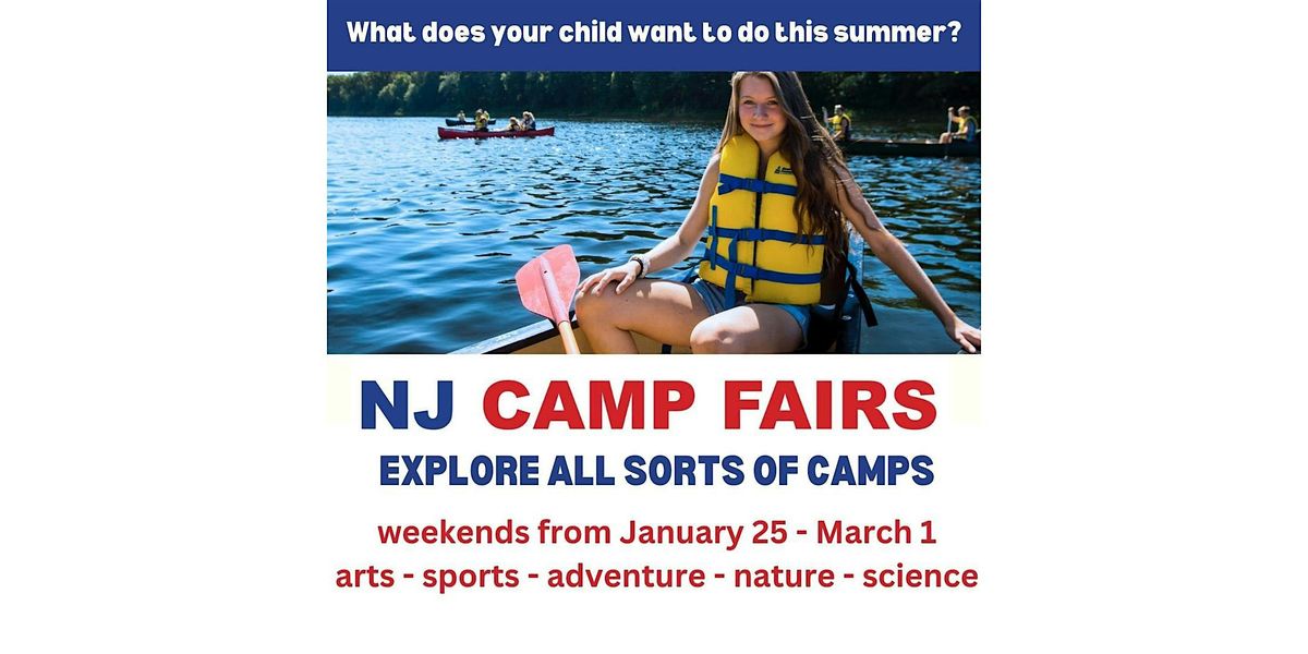 NJ Camp Fairs at Menlo Park Mall, Mar 1, 2025 - FREE to Attend (12-3PM)