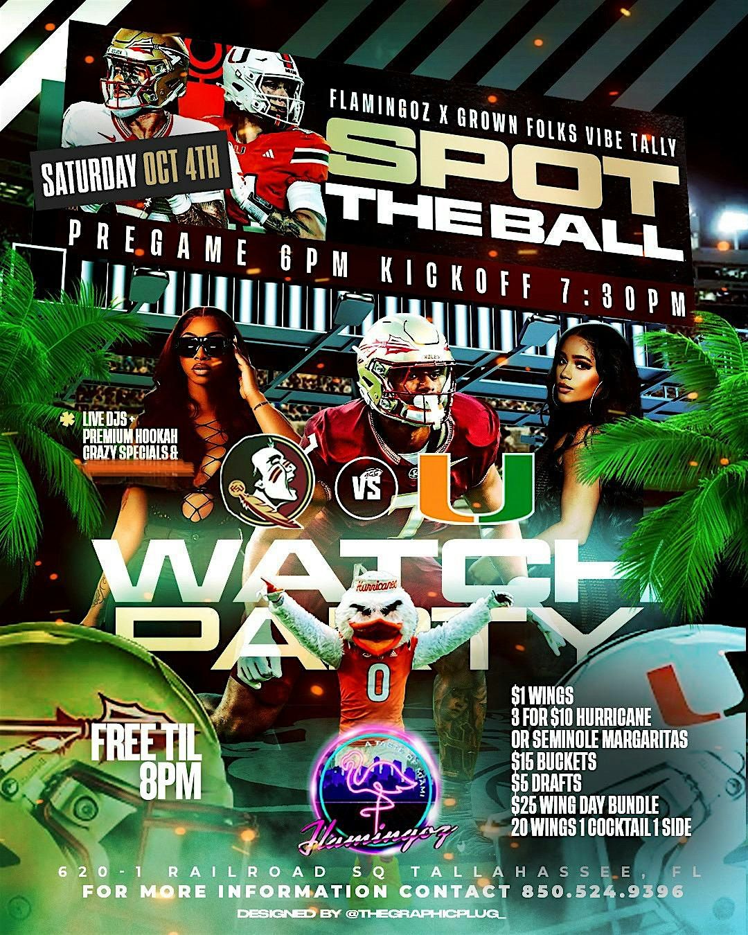 Spot the Ball - MIAMIvsFSU Live Watch Party