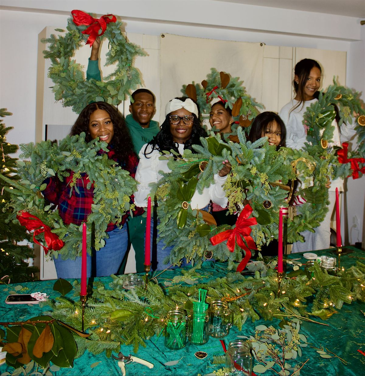 NYC Holiday Wreath Making Workshop hosted by So Creative Decor and Designs