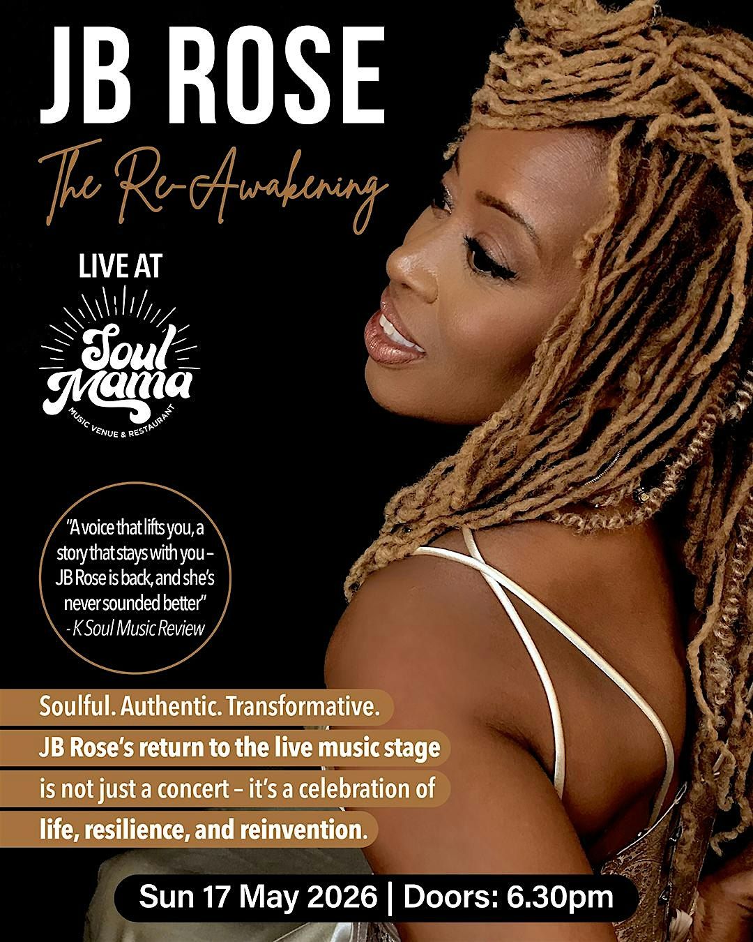 JB Rose \u2013 The Re-Awakening | Live at Soul Mama