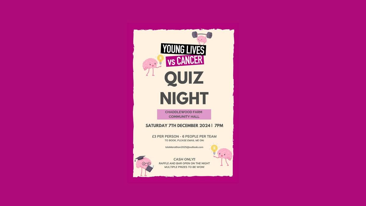 Young Lives V's Cancer - Charity Quiz night 