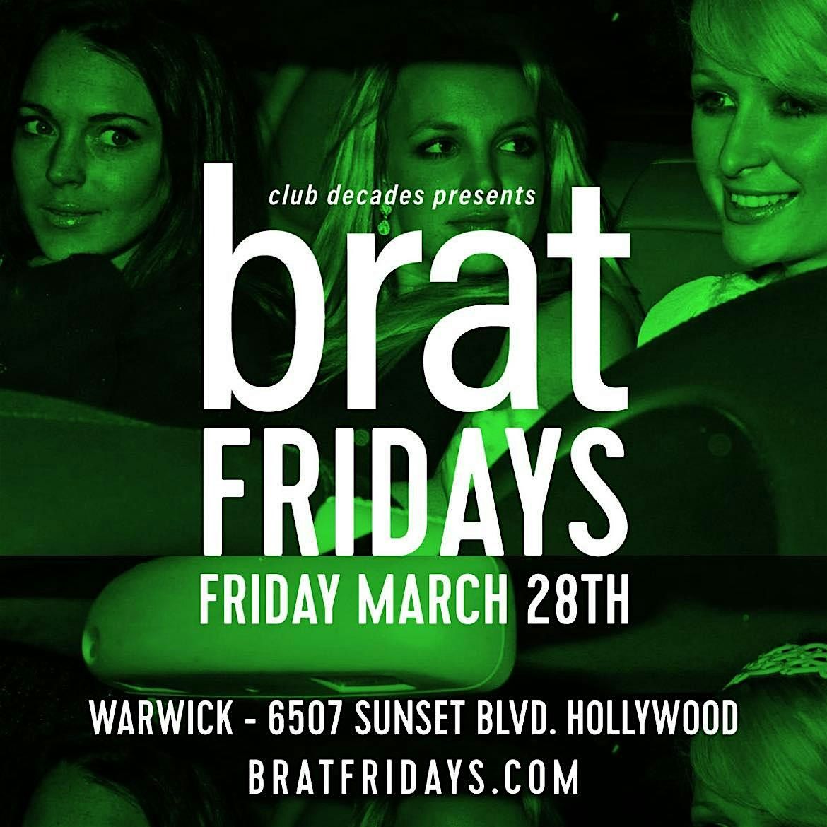 Brat Friday's 3\/28 @ Warwick